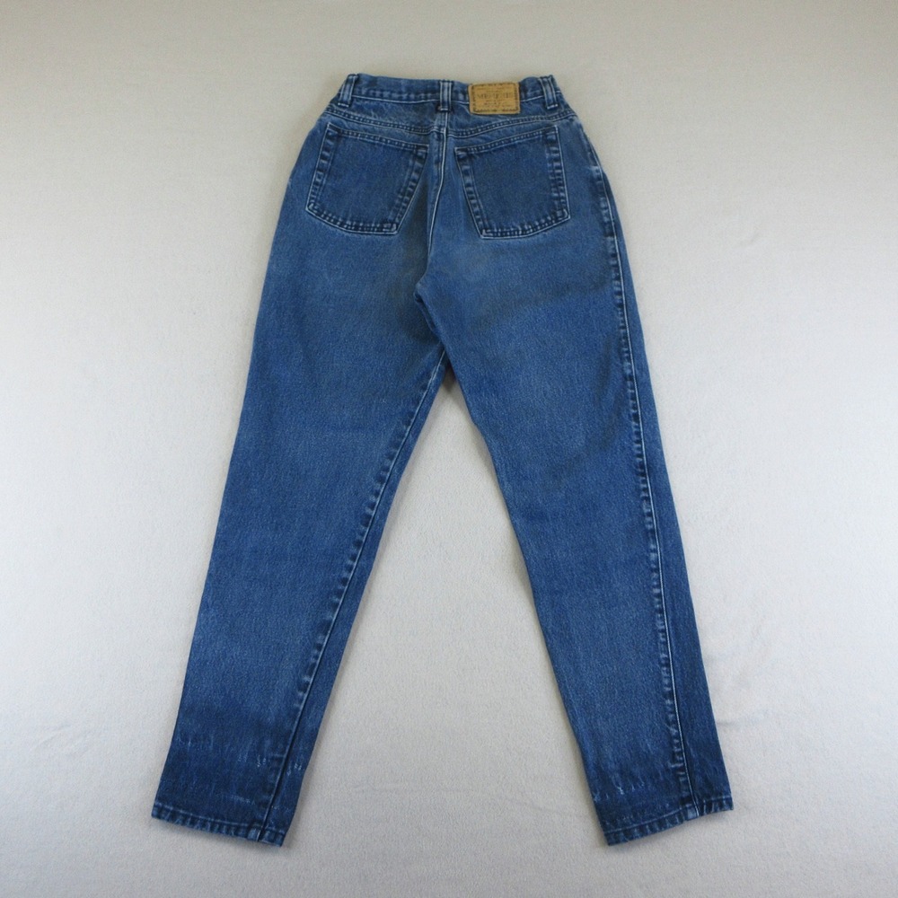 Memphis Jeans Womens 7/8 VTG Blue High Waisted Mom Jeans Tapered Leg 100% Cotton - Picture 2 of 12